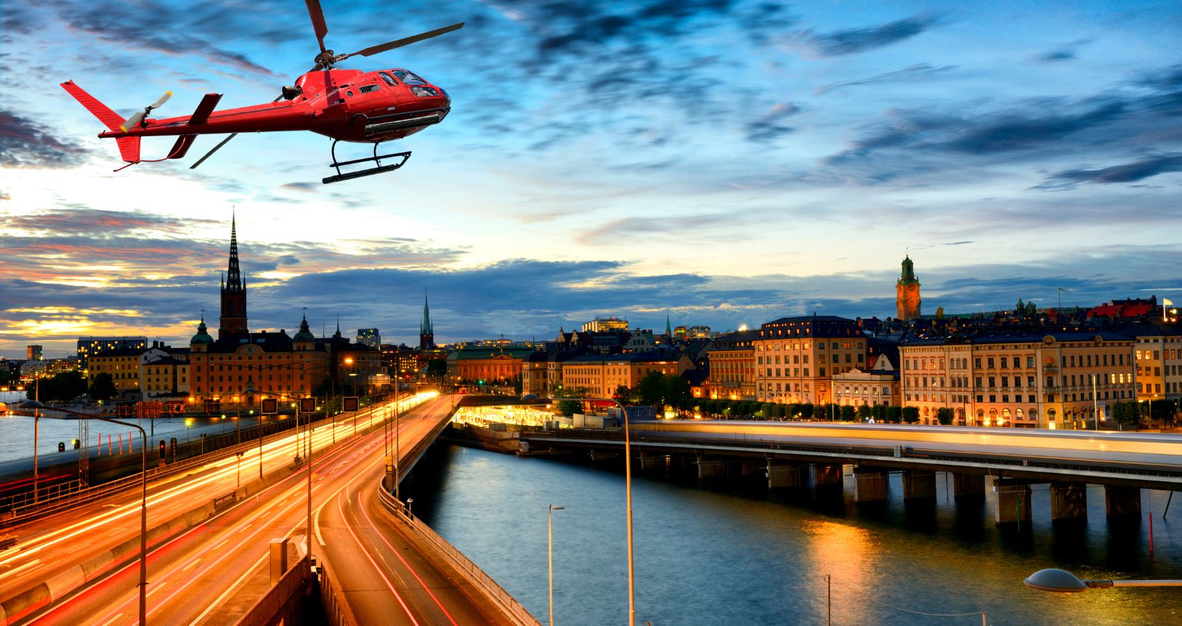 Presentkort på helikopter över Stockholms skärgård