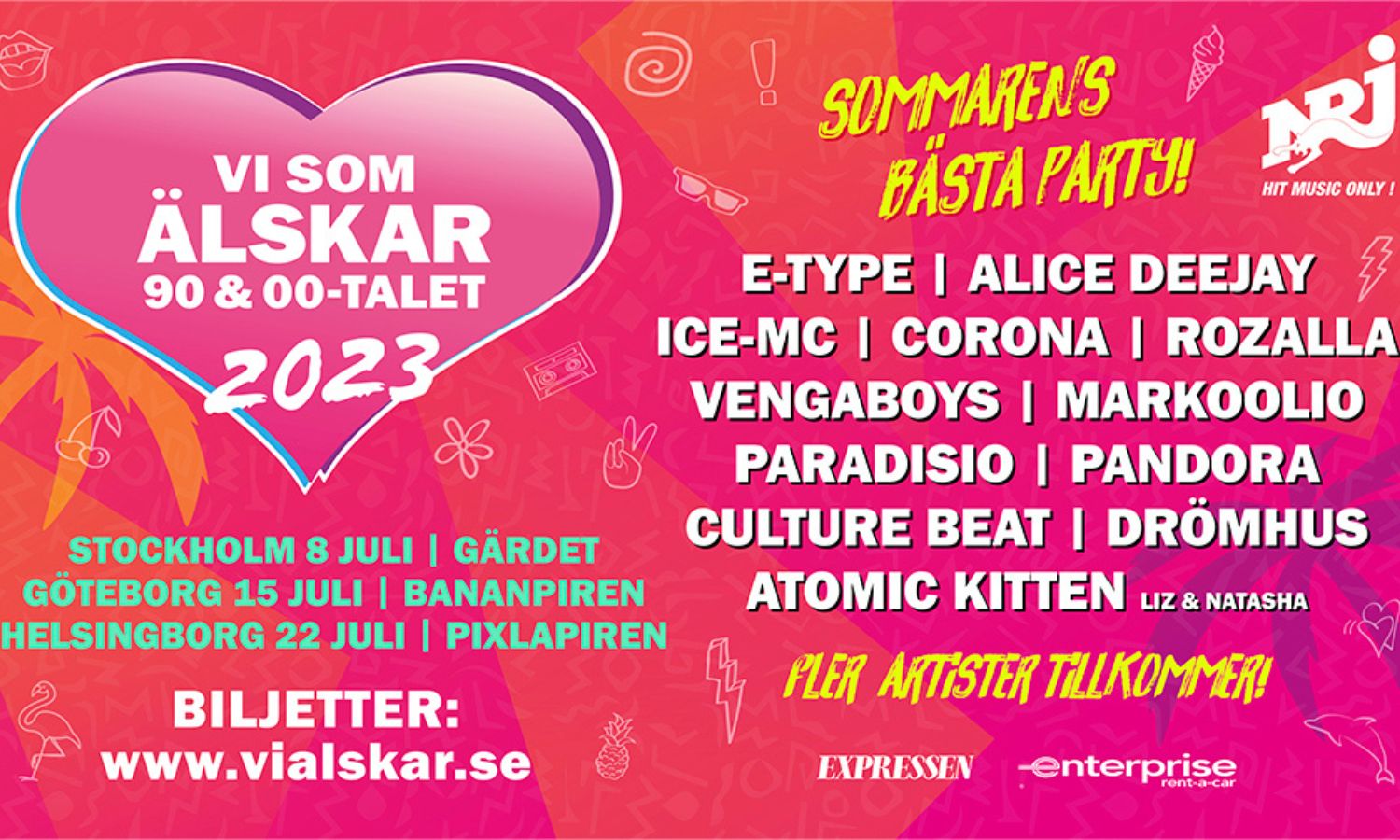 Vi som Älskar 90 & 00-talet kommer tillbaka i sommar – här kan du se succéfestivalen 2023