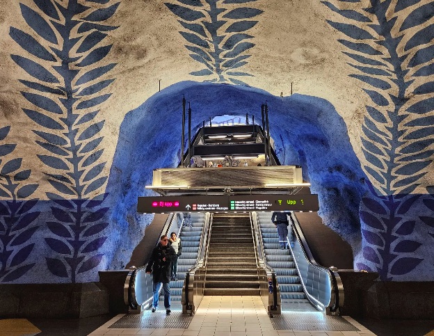 Konstvandring Stockholms tunnelbana