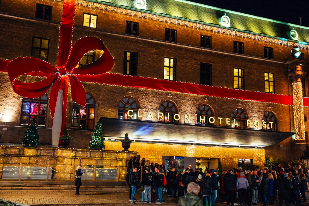 Rosettändning på Clarion Hotel Post