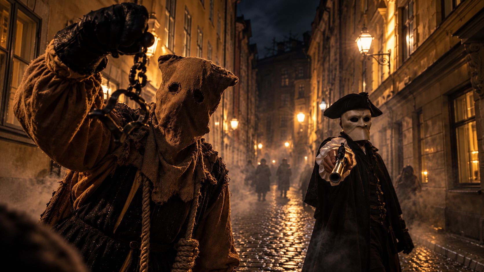 Spökteater Gamla stan liggande
